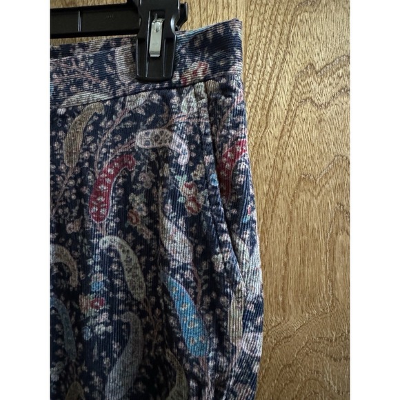 Vintage Ralph Lauren RRL Women's Paisley Corduroy Multicolored Pants Sz 6 Cotton - Picture 8 of 8
